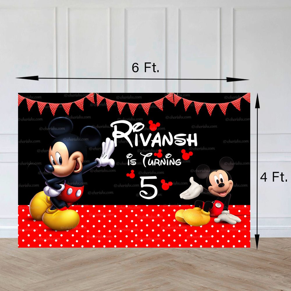 Mickey Mouse theme Combo Birthday Kit - Gold freeshipping - CherishX Partystore