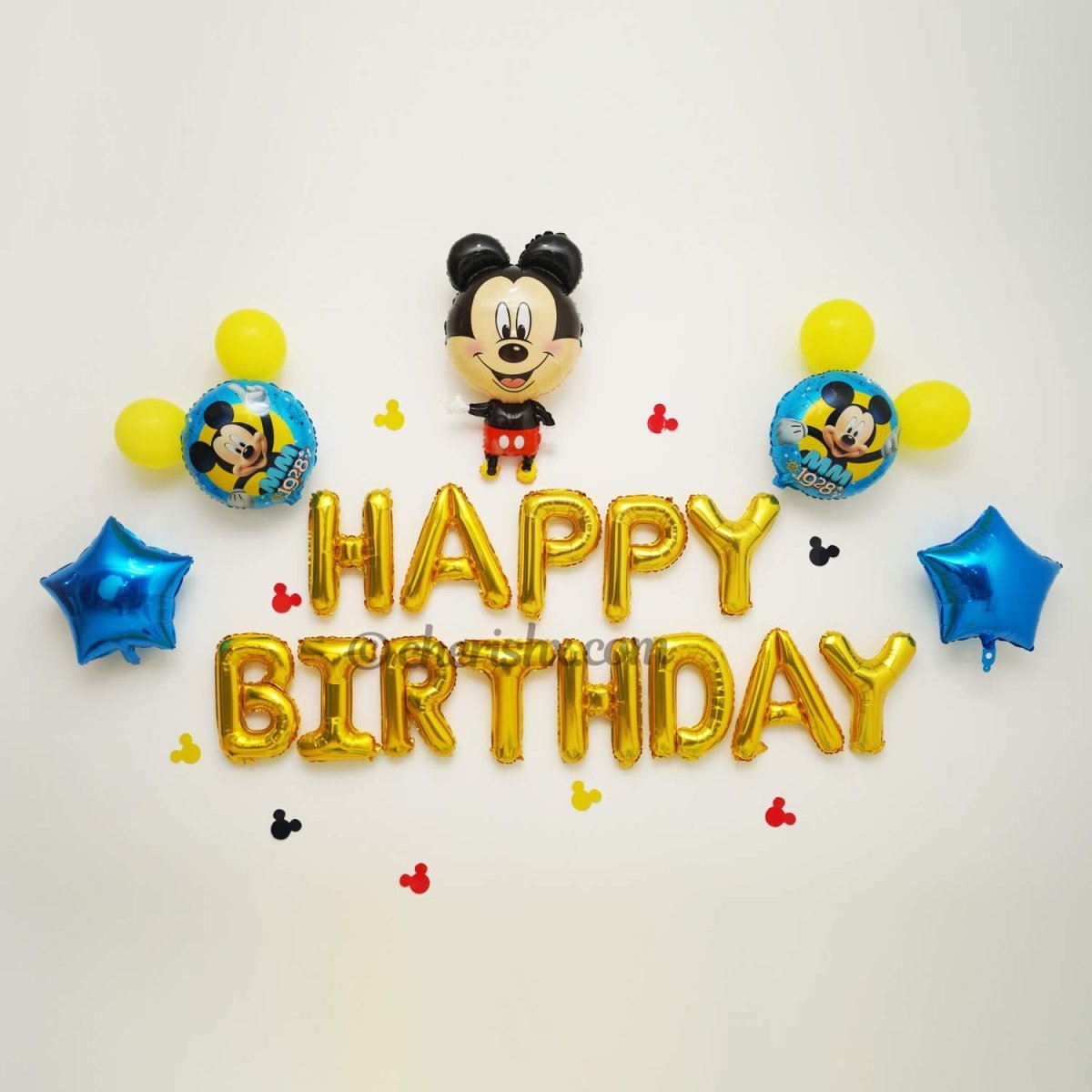 Mickey Mouse Theme Kids Birthday Decoration Items - 67 Pcs Combo - DIY Kit freeshipping - CherishX Partystore