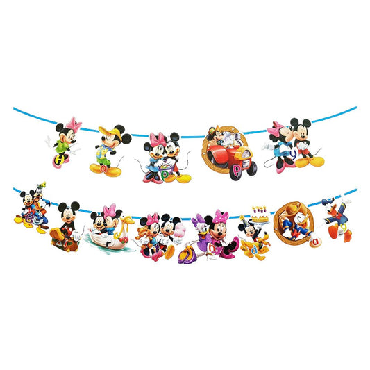 Mickey Theme Kids Happy Birthday Bunting freeshipping - CherishX Partystore
