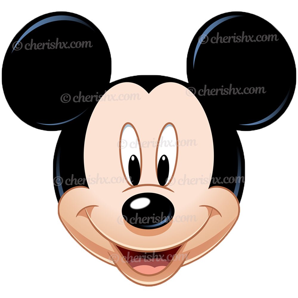 Mickey Theme Kids Happy Birthday Cutout - Mickey Face freeshipping - CherishX Partystore