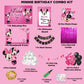 Minnie theme Combo Birthday Kit - Gold freeshipping - CherishX Partystore