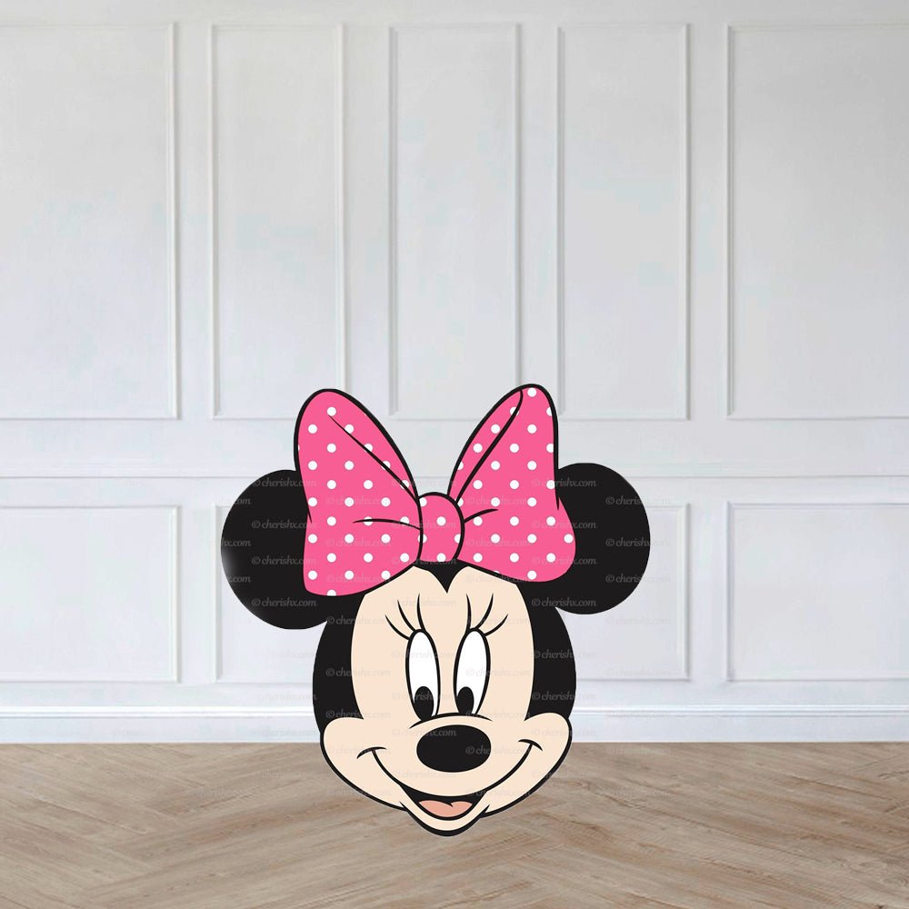Minnie Theme Kids Happy Birthday Cutout - Minnie Face freeshipping - CherishX Partystore
