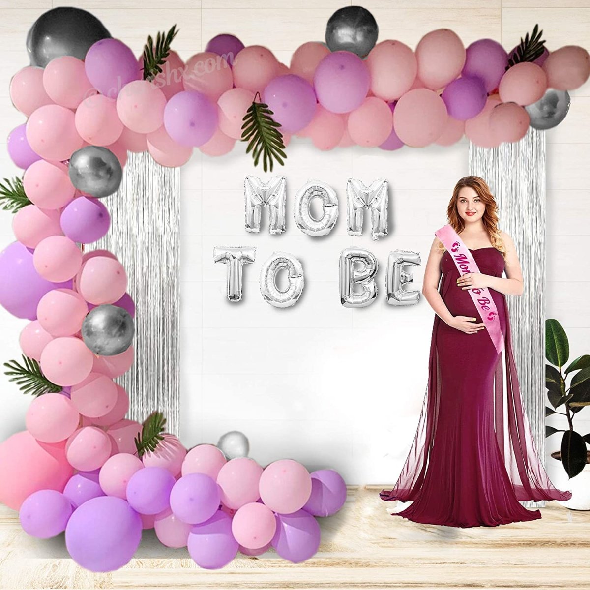 Mom to Be Baby Shower Balloon Decoration Kit - 65 Pcs Combo - DIY Kit freeshipping - CherishX Partystore