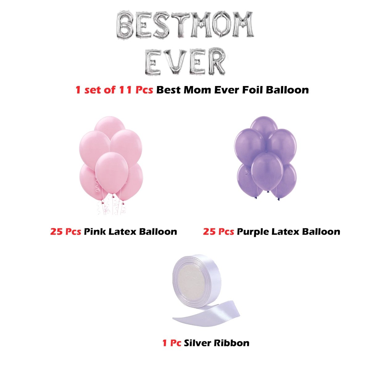 Mother's Day Balloon Decoration Kit - Pack of 62 Pcs - DIY Kit freeshipping - CherishX Partystore