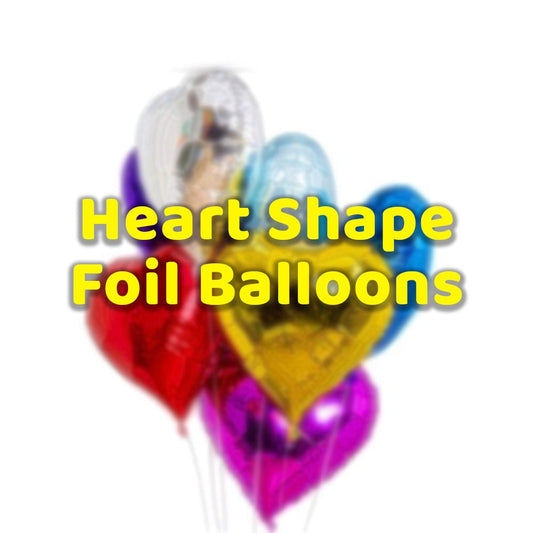Multicolor Heart Shape Foil Balloons 16" Inches for Party Decorations 5pc freeshipping - CherishX Partystore