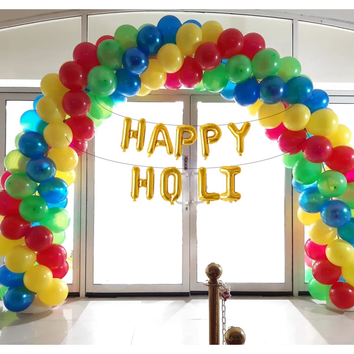 Multicolor Holi Balloon Decoration - Pack of 81 Pcs - Holi Balloon, Latex Balloon, Ribbon freeshipping - CherishX Partystore
