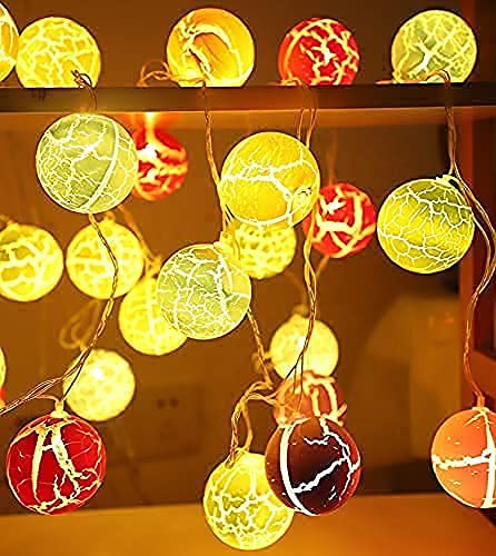 Multicolor LED Crack Ball String Lights for Baby Kids Room Theme Party, 10 Bulb 3 Meter for Bedroom Holiday Party Home Indoor Outdoor Decoration, Decor Lights for Bedroom, String Lights freeshipping - CherishX Partystore
