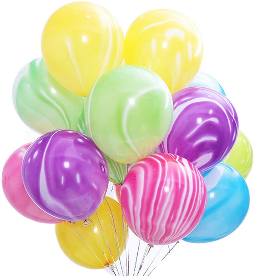 Multicolor Marble Latex Balloons for Home Decoration freeshipping - CherishX Partystore