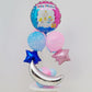 Multicolor Naming Ceremony Decoration Kit - 18 Pcs Combo Baby Shower Balloon, Star Shape Foil, Moon Shape Foil, Balloon Stand, Pastel & Latex Balloon freeshipping - CherishX Partystore