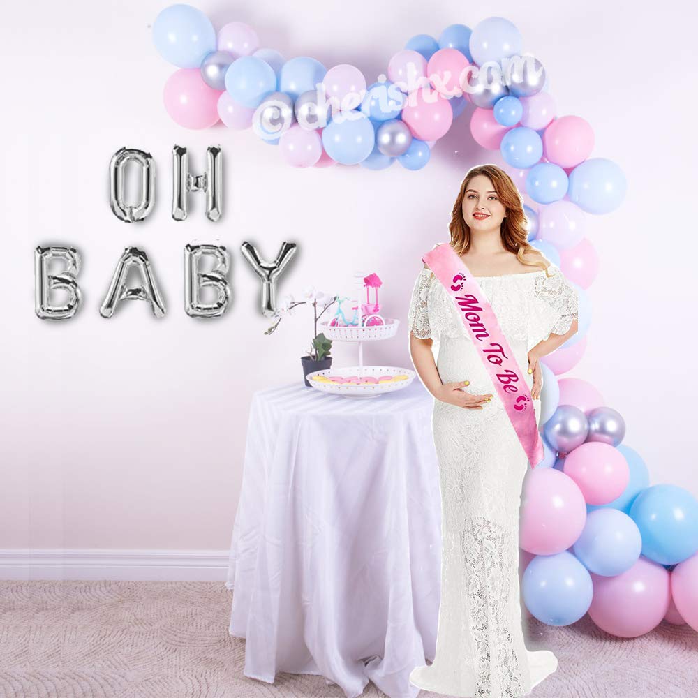 Oh Baby, Baby Shower Balloon Decoration Kit - 73 Pcs Combo - DIY Pcs freeshipping - CherishX Partystore