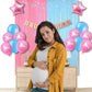 Pastel Baby Shower for Girl Decoration Items - 19 Pcs Combo - Banner, Frill Curtains, Star Foil, Printed Latex Balloon for Welcome Baby, Mom to be, Gender reveal Party, maternity shoot freeshipping - CherishX Partystore