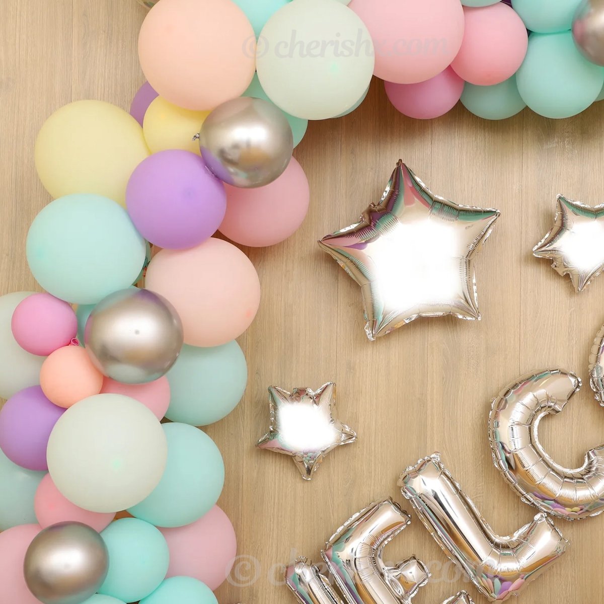 Pastel Welcome Letter Foil Balloon Decoration Kit - Pack of 67 Pcs freeshipping - CherishX Partystore