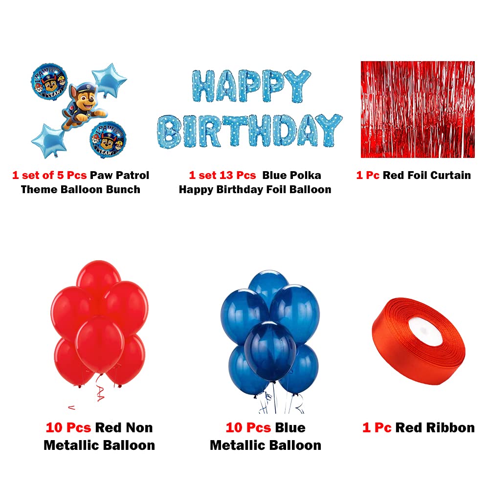 Paw Patrol Theme Kids Birthday Balloon for Decoration - Pack Of 40 Pcs freeshipping - CherishX Partystore