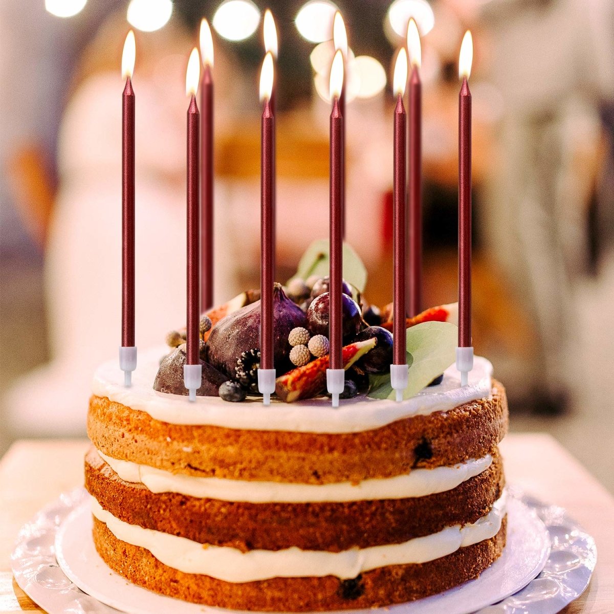 Pencil Stick Cake Candle for Birthday - Pack of 10  - Birthday Cake Candles Wedding Party and Cake Decoration freeshipping - CherishX Partystore