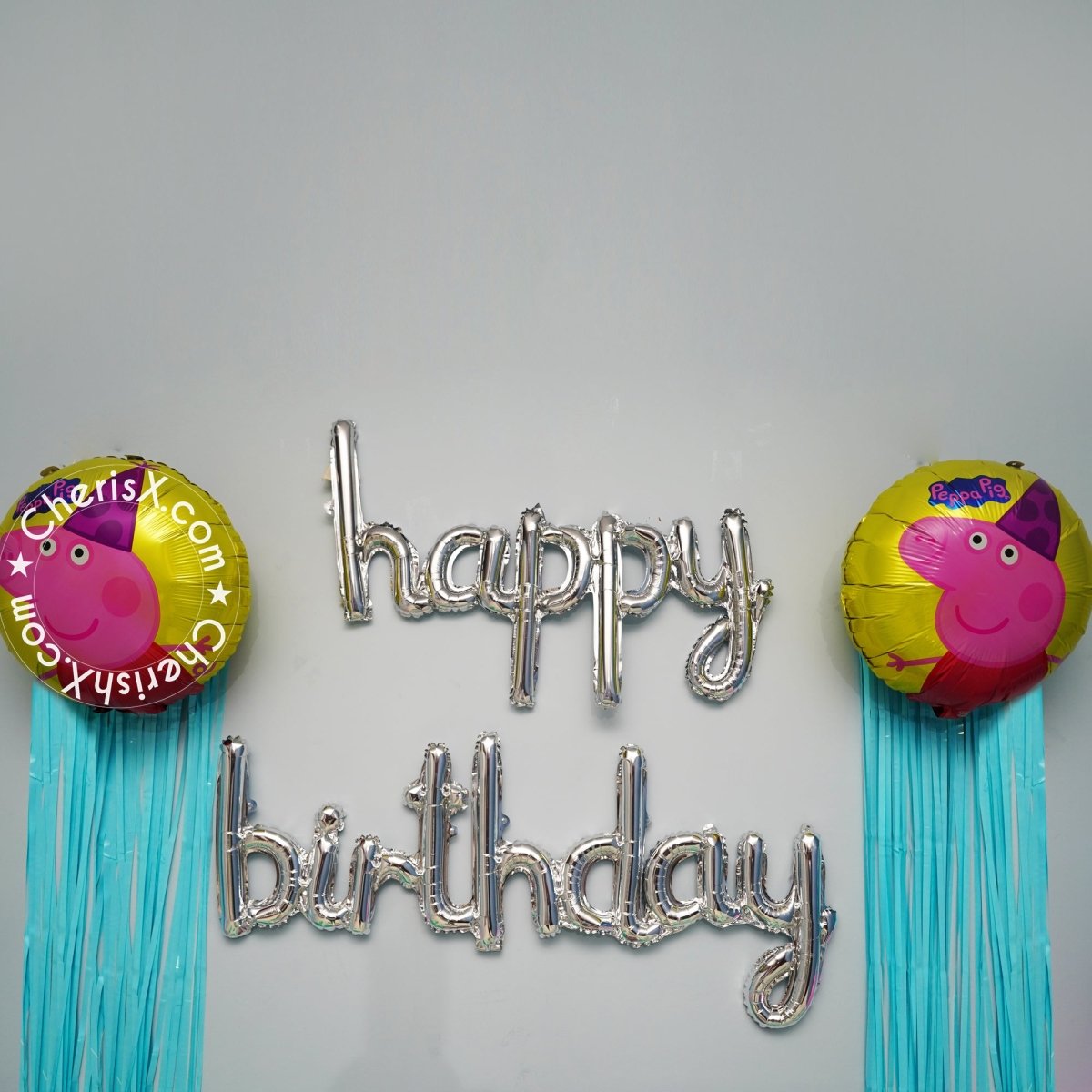 Peppa Pig Theme Kids Birthday Decoration Items - 44 Pcs Combo - DIY Kit freeshipping - CherishX Partystore