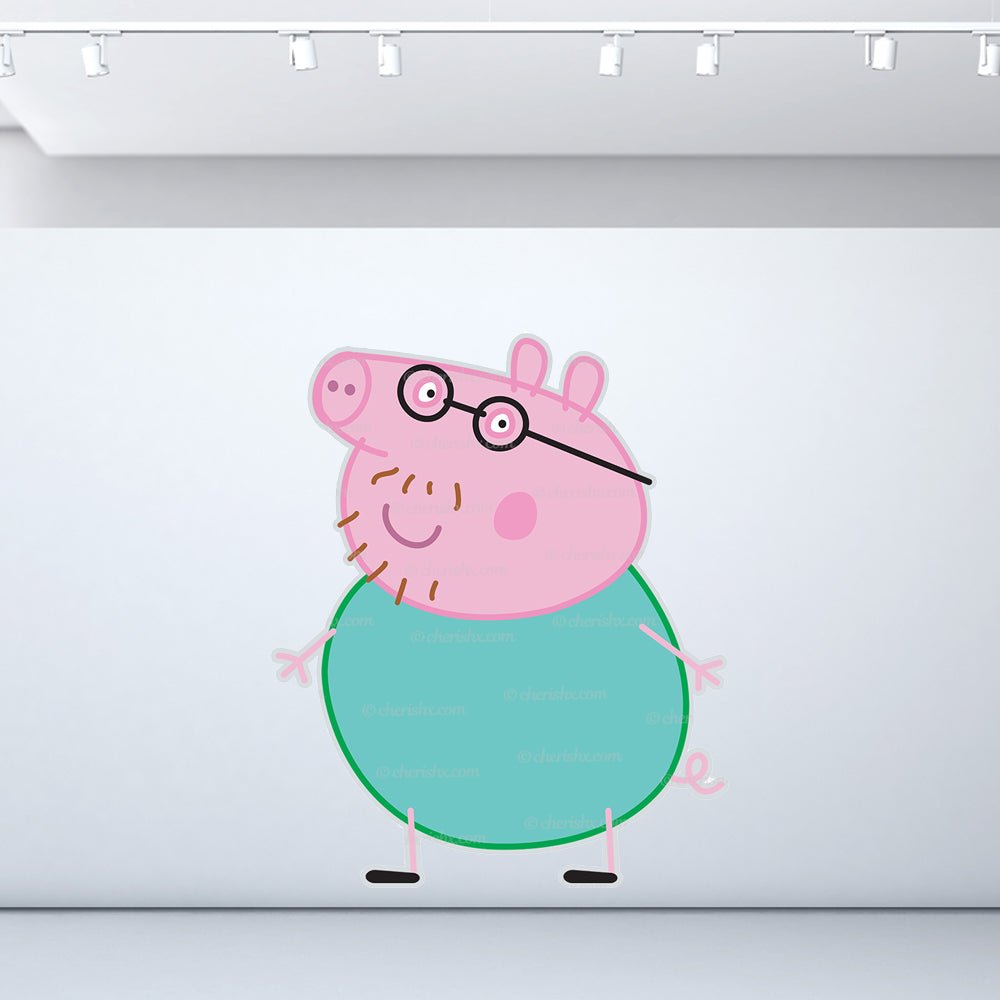 Peppa Pig Theme Kids Happy Birthday Cutout - Daddy Pig freeshipping - CherishX Partystore