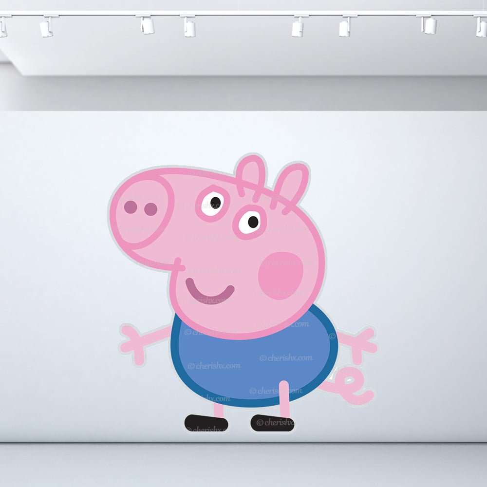Peppa Pig Theme Kids Happy Birthday Cutout - George Pig freeshipping - CherishX Partystore