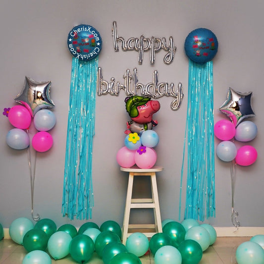 Birthday Decoration Items & DIY Kits for decorating your home  Birthday  Decoration Combos & Items courier across India – tagged Peppa Pig Kids Birthday  Decoration – FrillX