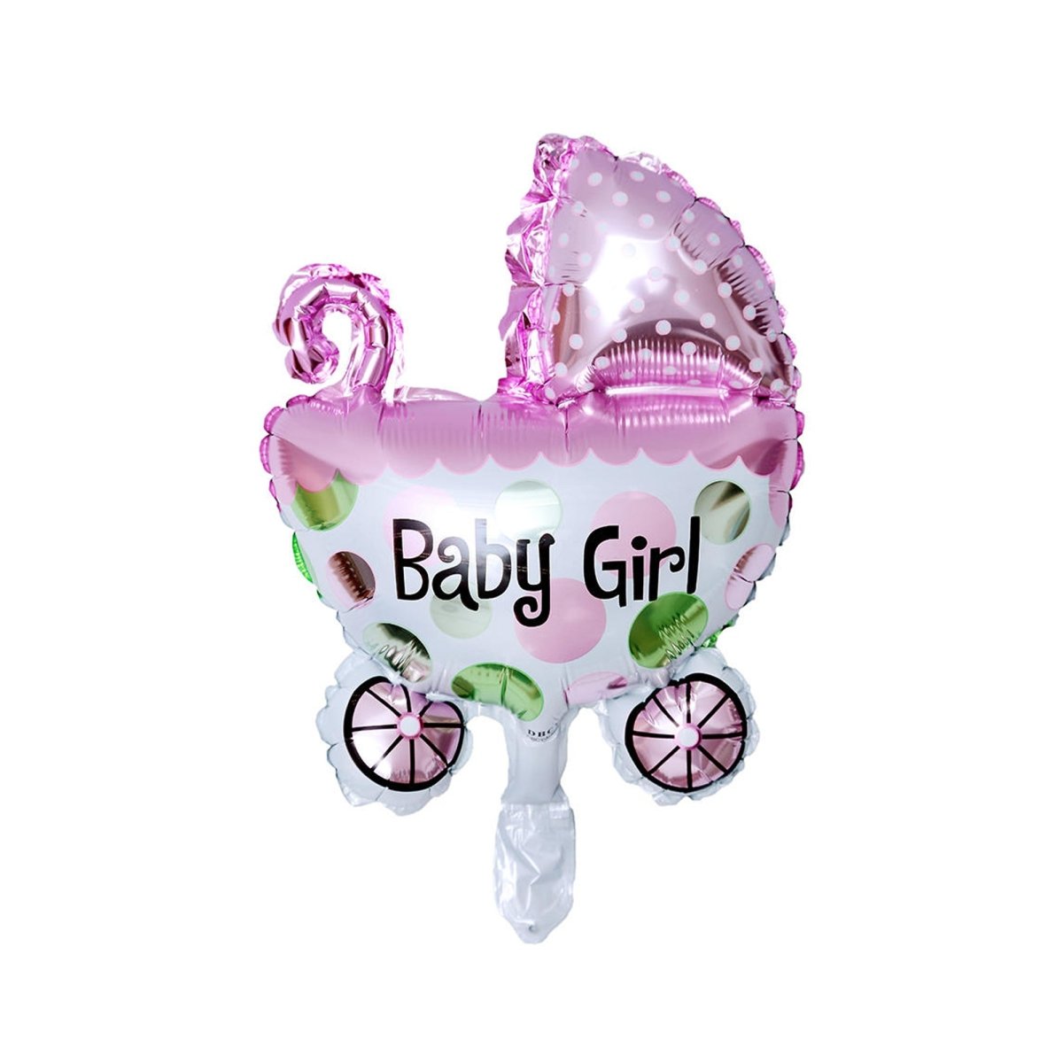 Pink Pram Shape Foil Balloon for Girls - Baby Shower freeshipping - CherishX Partystore