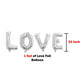 Premium Love Pack - Silver Love Valentine Decoration Items for Room freeshipping - CherishX Partystore