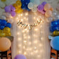 Premium Multicolor Birthday Decoration items - 65 Pcs Combo - Bunting, fairy light, backdrop net for canopy, cabana - birthday decoration kit, party decorations items - CherishX Partystore