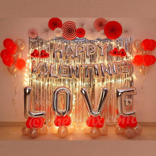 Premium Rosette Pack - Silver Valentine Decoration Items for Room freeshipping - CherishX Partystore