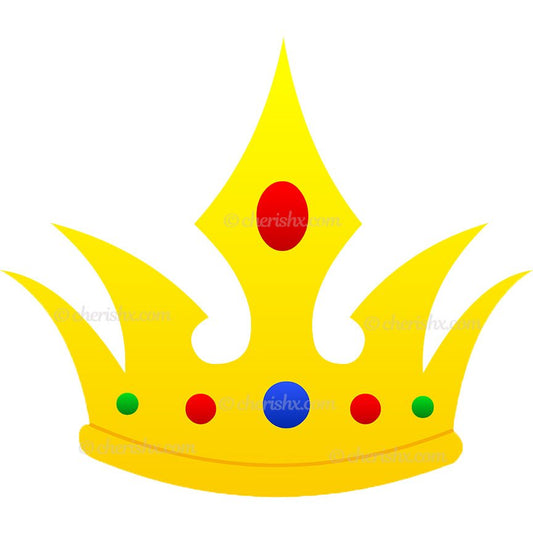 Prince Theme Kids Happy Birthday Cutout - Crown freeshipping - CherishX Partystore