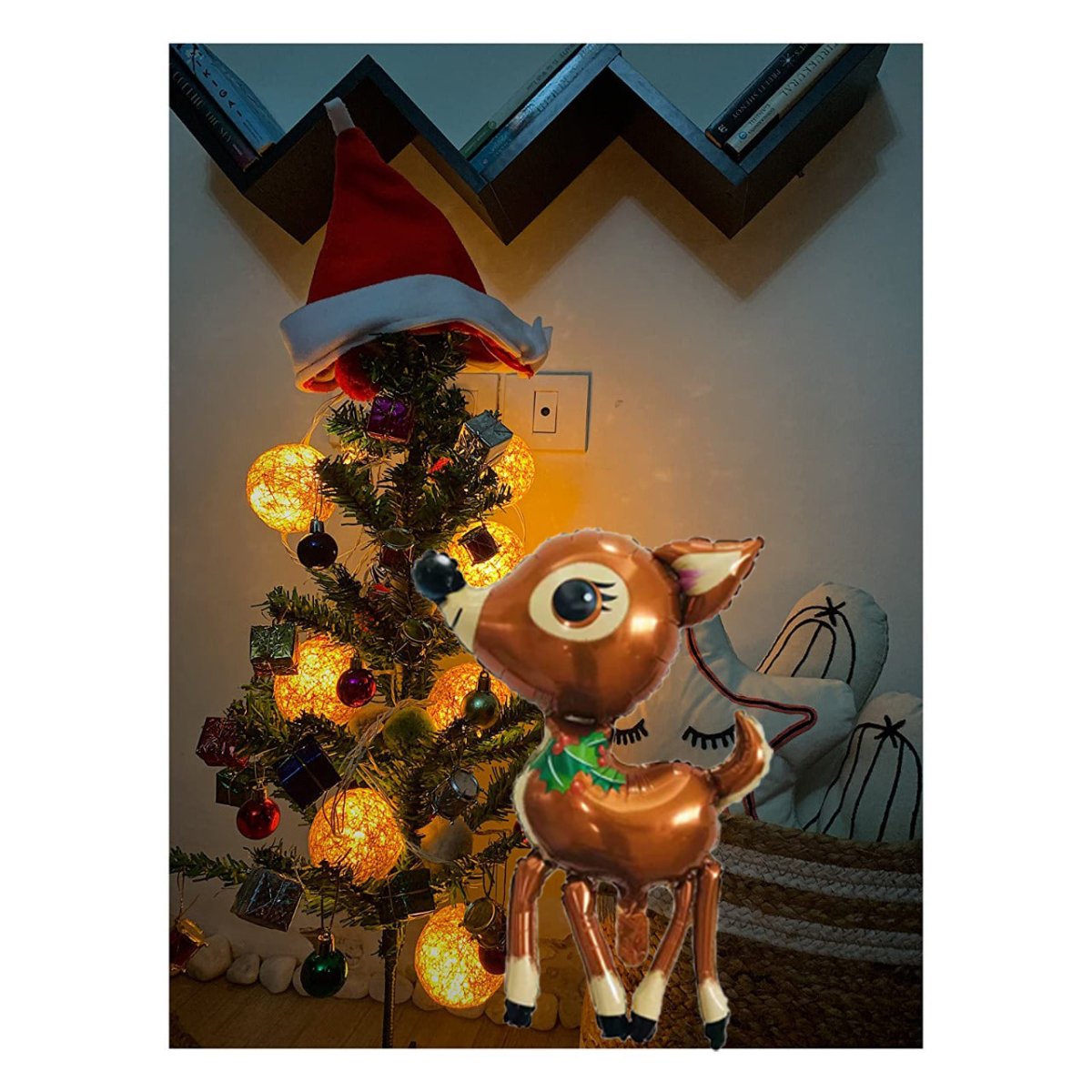 Reindeer Shape Foil Balloon-1 Pc- Brown Color freeshipping - CherishX Partystore