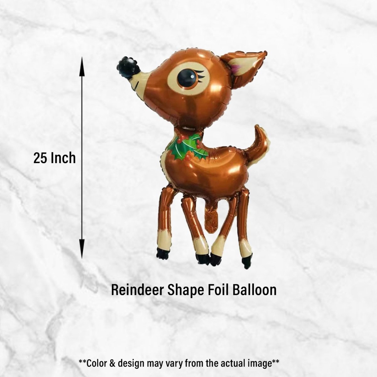 Reindeer Shape Foil Balloon-1 Pc- Brown Color freeshipping - CherishX Partystore