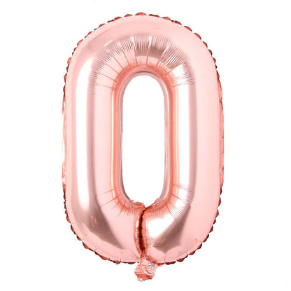 Rose Gold Number Foil Balloon Best Quality Digit freeshipping - CherishX Partystore