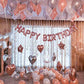 Rosegold Balloons for Birthday Decoration Items - 46 Pcs Combo - DIY Kit freeshipping - CherishX Partystore