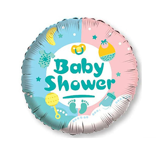 Round Baby Shower Printed Foil Balloon freeshipping - CherishX Partystore