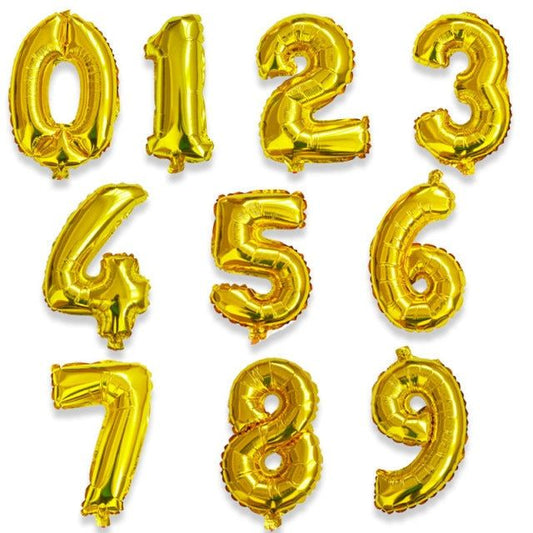 Foil Number Balloons for Years, Dates, & Ages