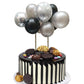 Silver Chrome Balloon Cake Topper, Cupcake Toppers For All Occasions Special Decorations Item freeshipping - CherishX Partystore