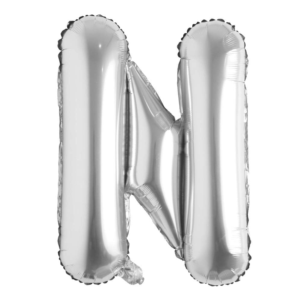 Silver Color Alphabet Foil Balloon Best Quality Letter 16 Inch freeshipping - CherishX Partystore