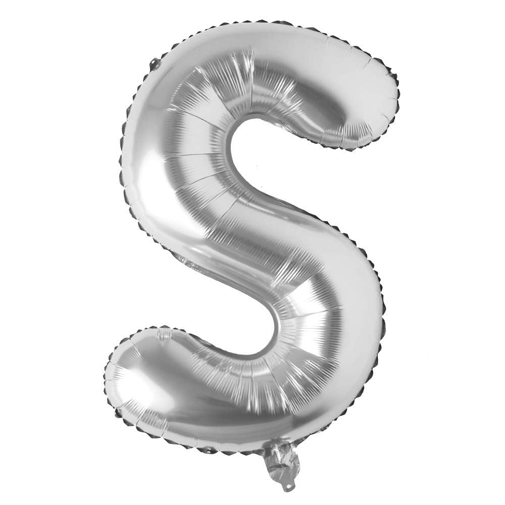 Silver Color Alphabet Foil Balloon Best Quality Letter 16 Inch freeshipping - CherishX Partystore