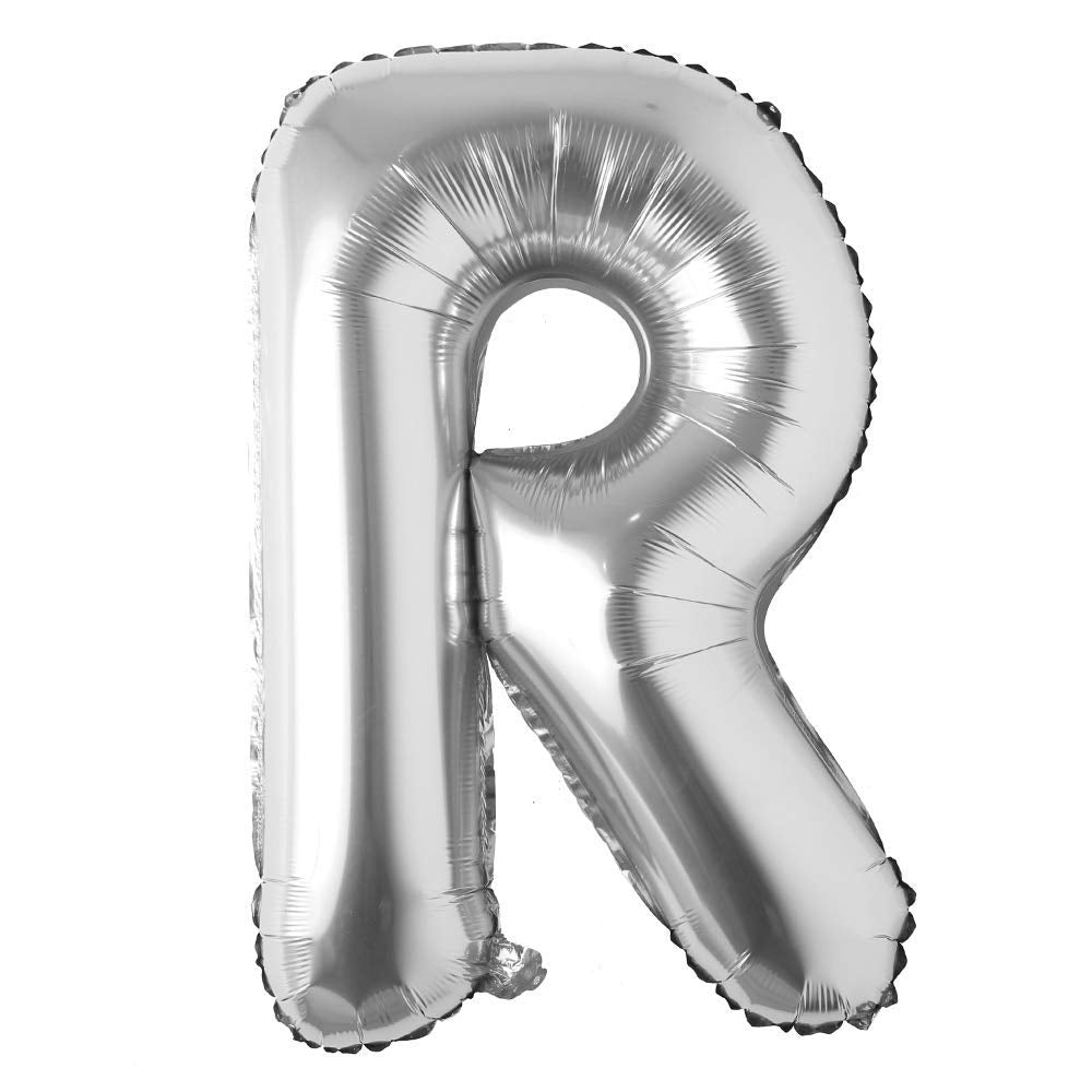 Silver Color Alphabet Foil Balloon Best Quality Letter 16 Inch freeshipping - CherishX Partystore