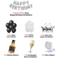 Silver Happy Birthday Balloon Decoration Kit Items - Pack Of 47 Pcs - DIY Kit freeshipping - CherishX Partystore