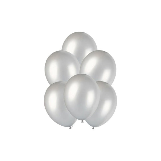 Silver metallic balloons - pack of 50 Pcs freeshipping - CherishX Partystore