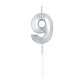 Silver Numeral Birthday Candles for Cake Decoration on Birthday Parties and Wedding Anniversary Celebration freeshipping - CherishX Partystore