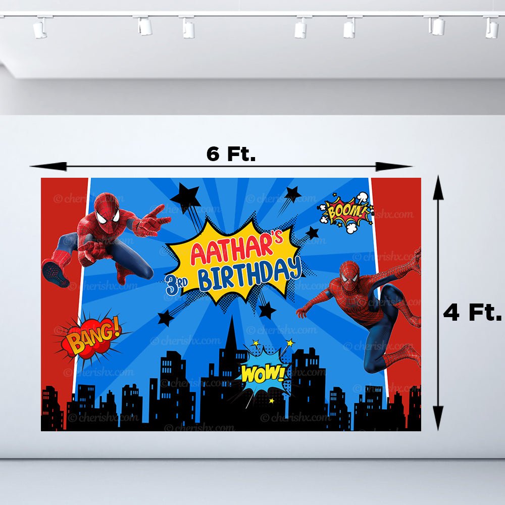 Silver Pack - Spiderman theme Combo Birthday Kit freeshipping - CherishX Partystore