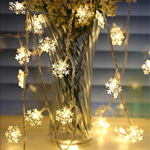 Snowflake Light 16 LED with 3 m Length (White) Decorative Snowflake String LED Lights for Diwali Christmas Wedding Lights, Lights for Window, Festive Lights freeshipping - CherishX Partystore