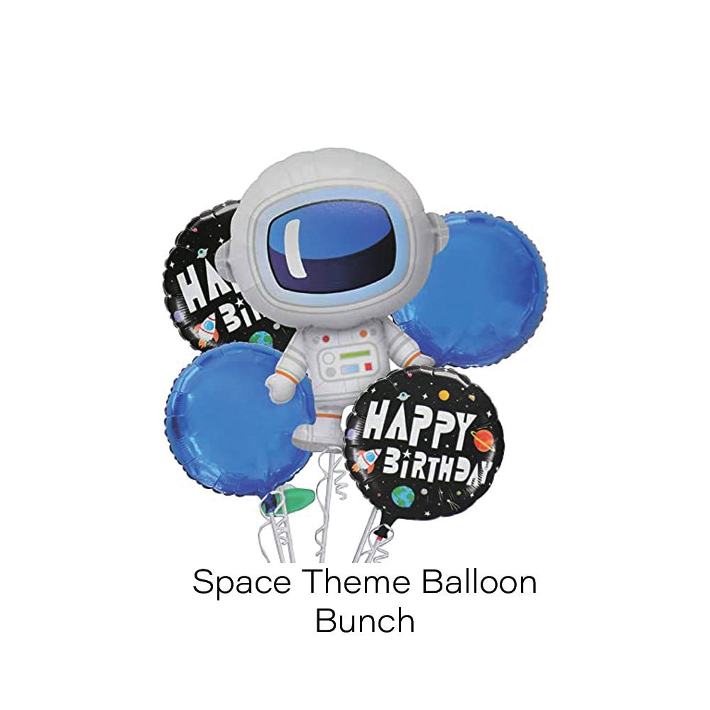 Space theme Kids Birthday decoration Items - Pack 5 -Space theme Foil Balloon Bunch freeshipping - CherishX Partystore