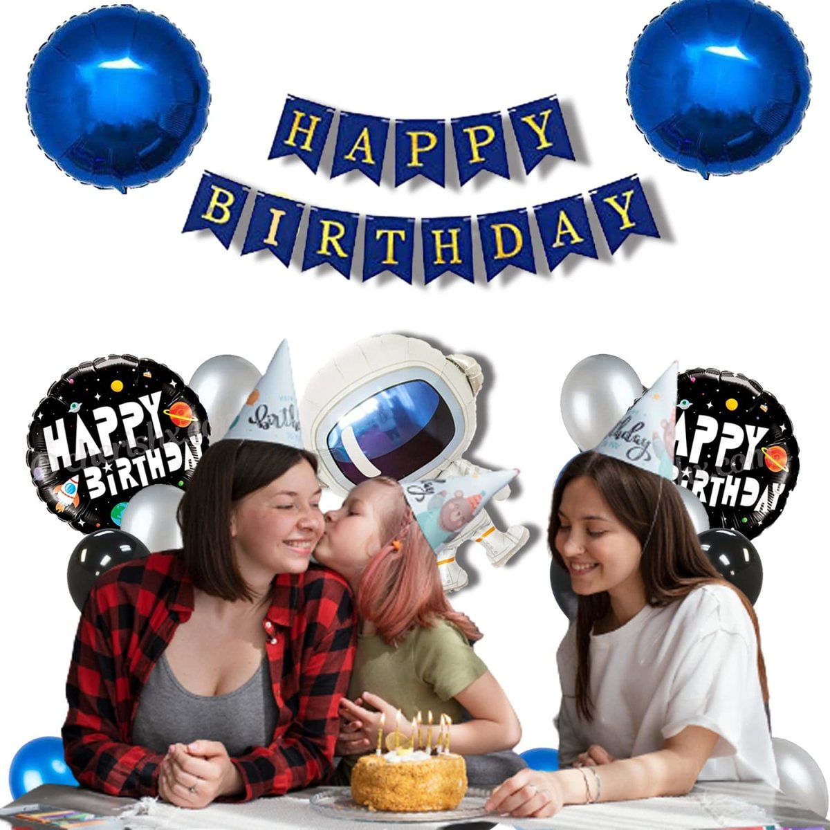 Space theme Kids Birthday decoration Items - Pack Of 31 freeshipping - CherishX Partystore