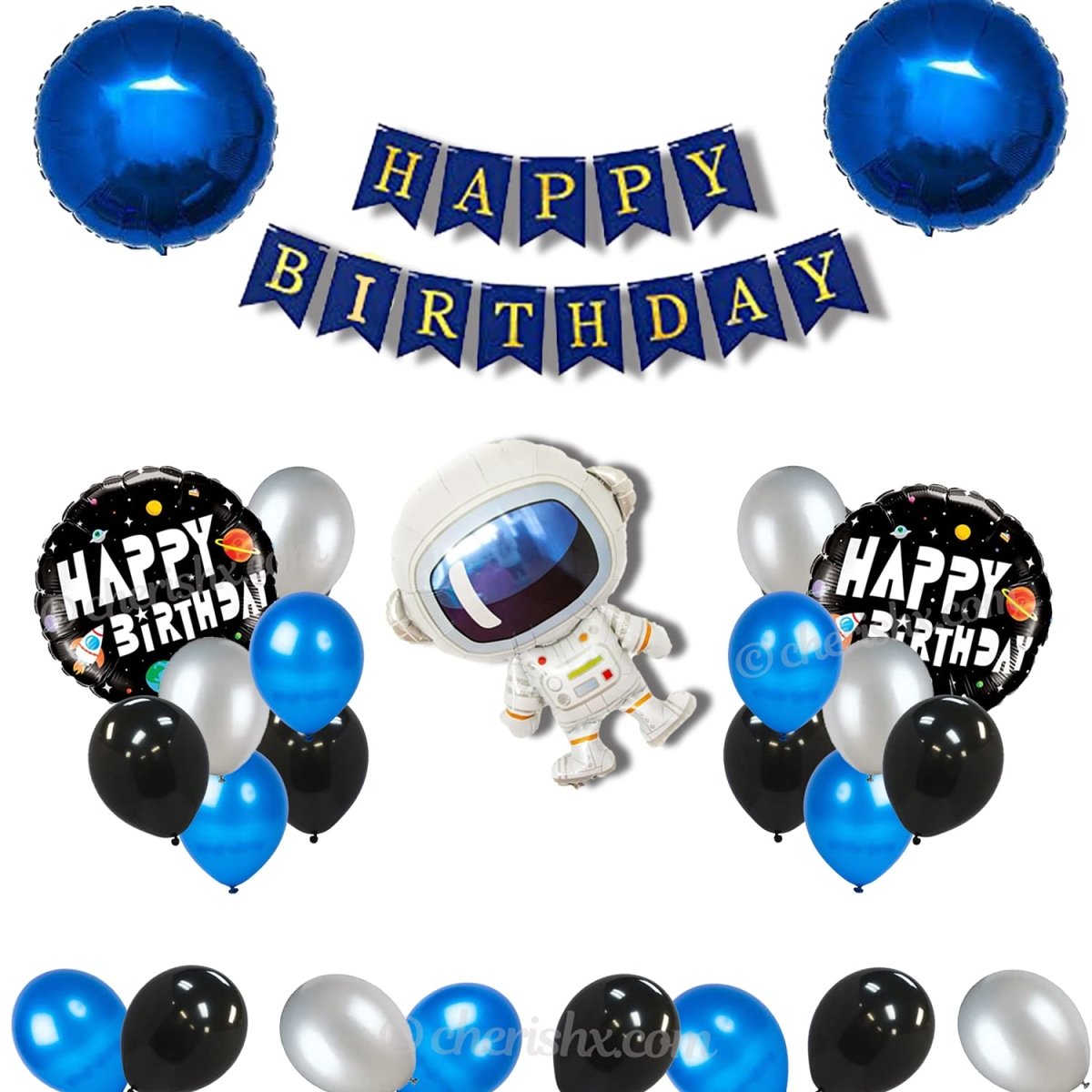 Space theme Kids Birthday decoration Items - Pack Of 31 freeshipping - CherishX Partystore