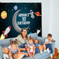 Space Theme Personalized Backdrop for Kids Birthday - Flex banner freeshipping - CherishX Partystore