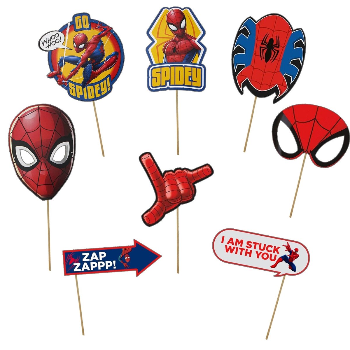 Spiderman Theme Photo Booth Party Props freeshipping - CherishX Partystore