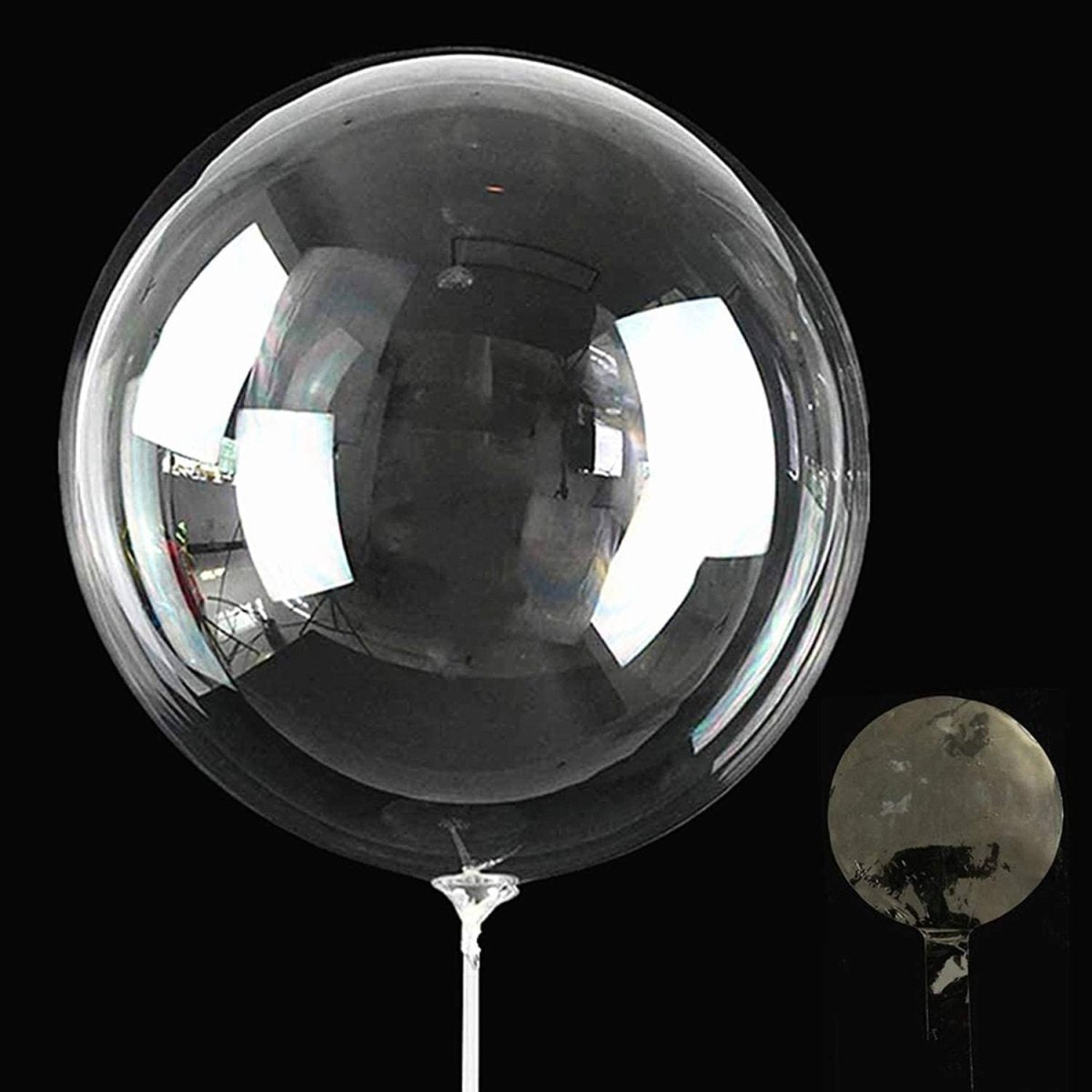 Transparent Bubble Bobo Balloons for LED Light Up Balloons, Gifts for Christmas, Wedding, Birthday Party Decorations freeshipping - CherishX Partystore