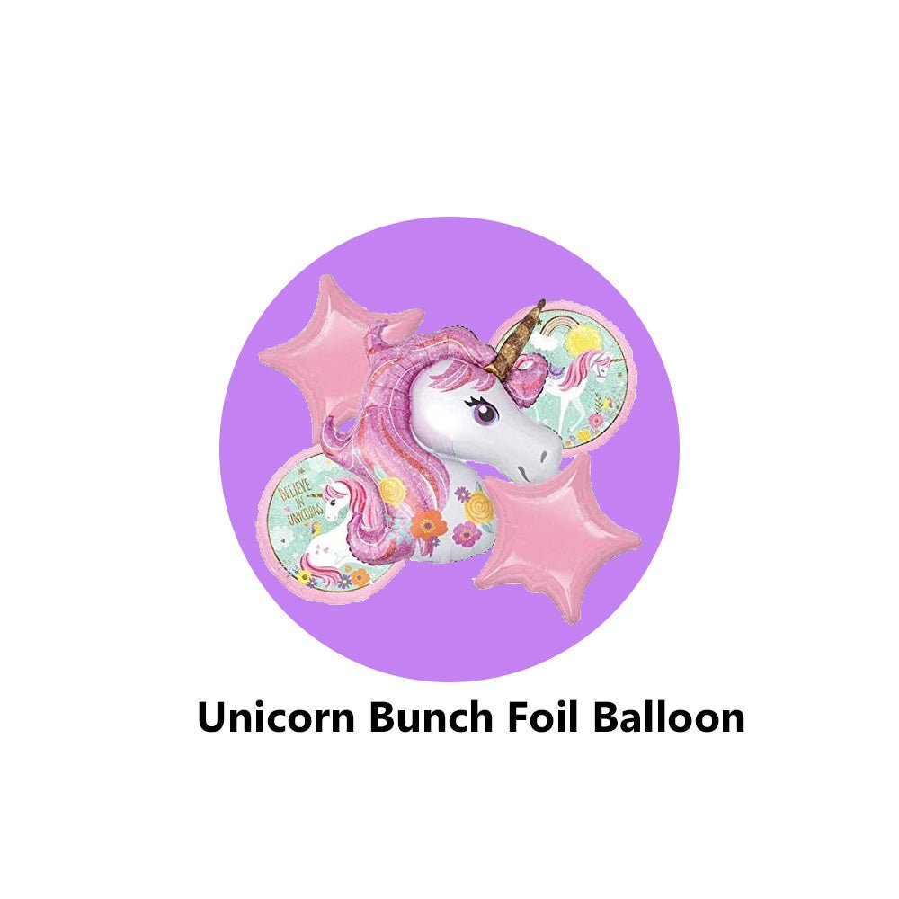 Unicorn Theme Birthday Decoration Kit Combo - Pack Of 38 Pcs - Banner, Fairy Light, Unicorn Bunch & Metallic Balloons Bday Decoration for Girls, Boys, Kids, Baby freeshipping - CherishX Partystore