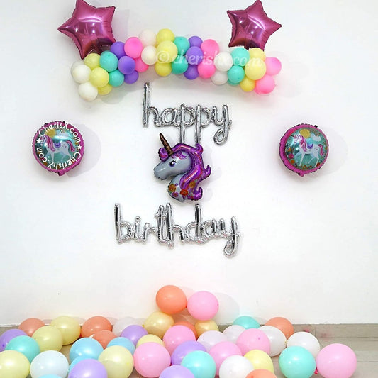 Unicorn Theme Kids Birthday Decoration freeshipping - CherishX Partystore